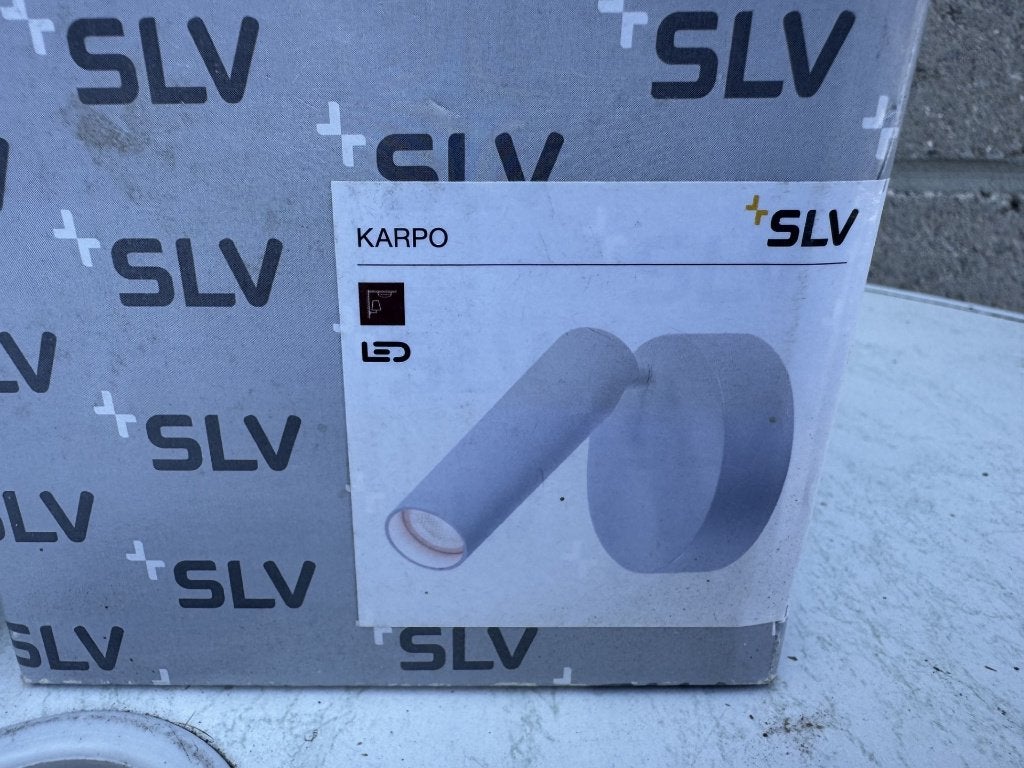 SLV Karpo armatuur led 3000K 9,5W 470LM 90MM ip20 - 152331, Inclusief lichtbron, Opbouwspot, Nieuw, Overige fittingen