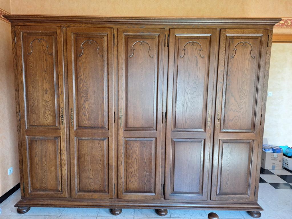 Eiken slaapkamer, Huis en Inrichting, Slaapkamer | Complete slaapkamers, Ophalen, Zo goed als nieuw