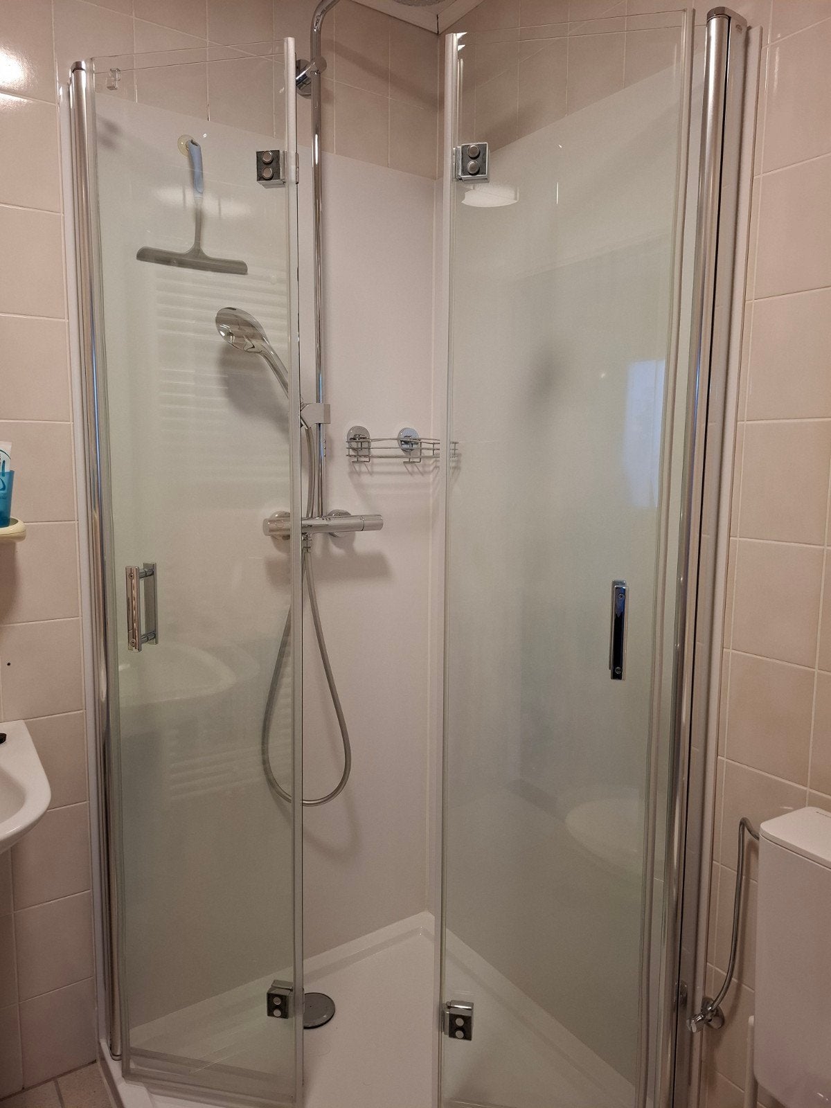 Douchedeuren voor douche 90cmx90cm, Enlèvement, Utilisé, Avec douche