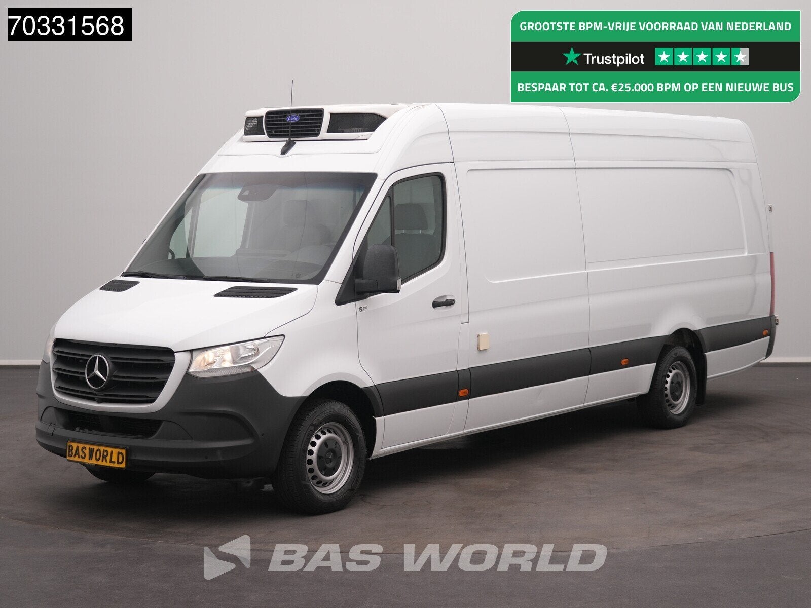 Mercedes Sprinter 319 CDI 3.0L V6 Automaat Koelwagen Vriezer, Auto's, Gebruikt, Euro 6, 2000 kg, Bedrijf