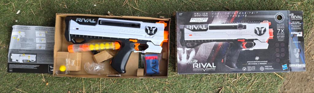 Nerf Rival nieuw, Enlèvement