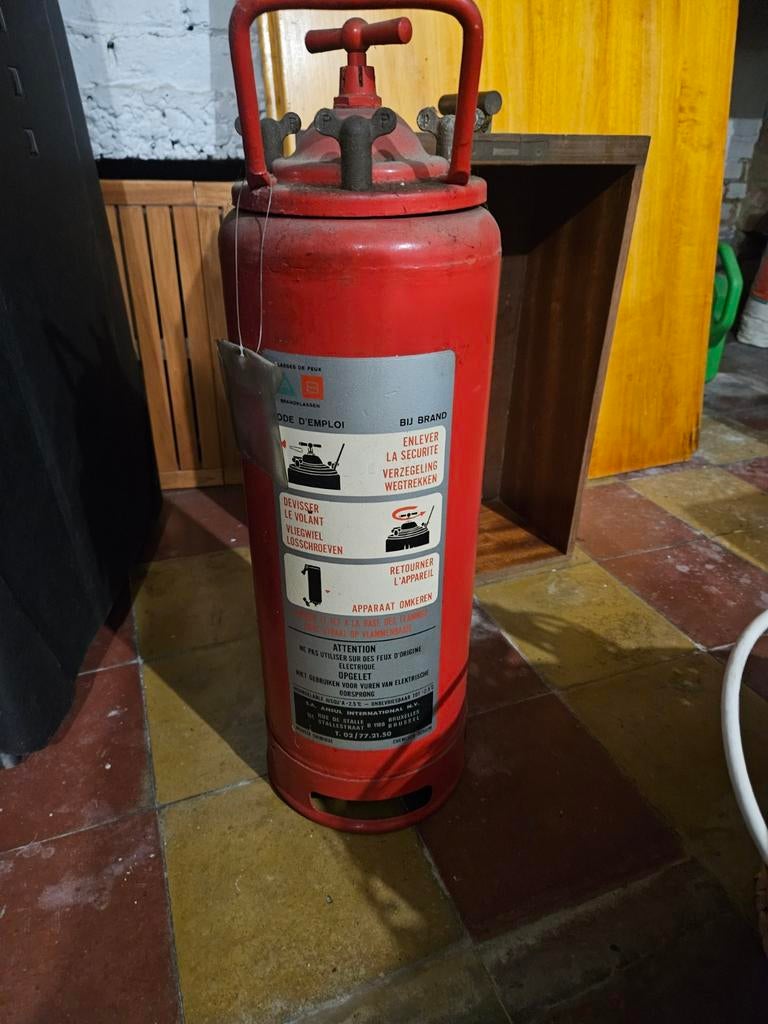 Vintage brandblusser, Huis en Inrichting, Brandblussers en Brandkasten, Ophalen, Brandblusser
