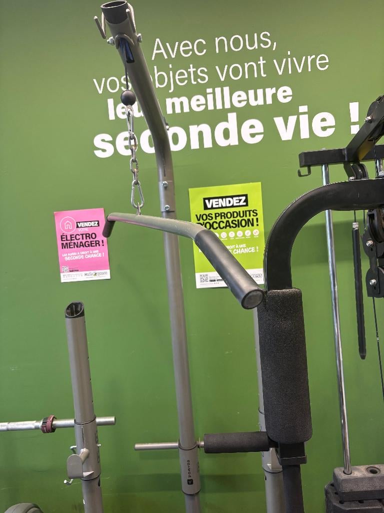banc de musculation DOMYOS BM530 + 45Kg, Enlèvement, Utilisé, Pectoraux, Autres types