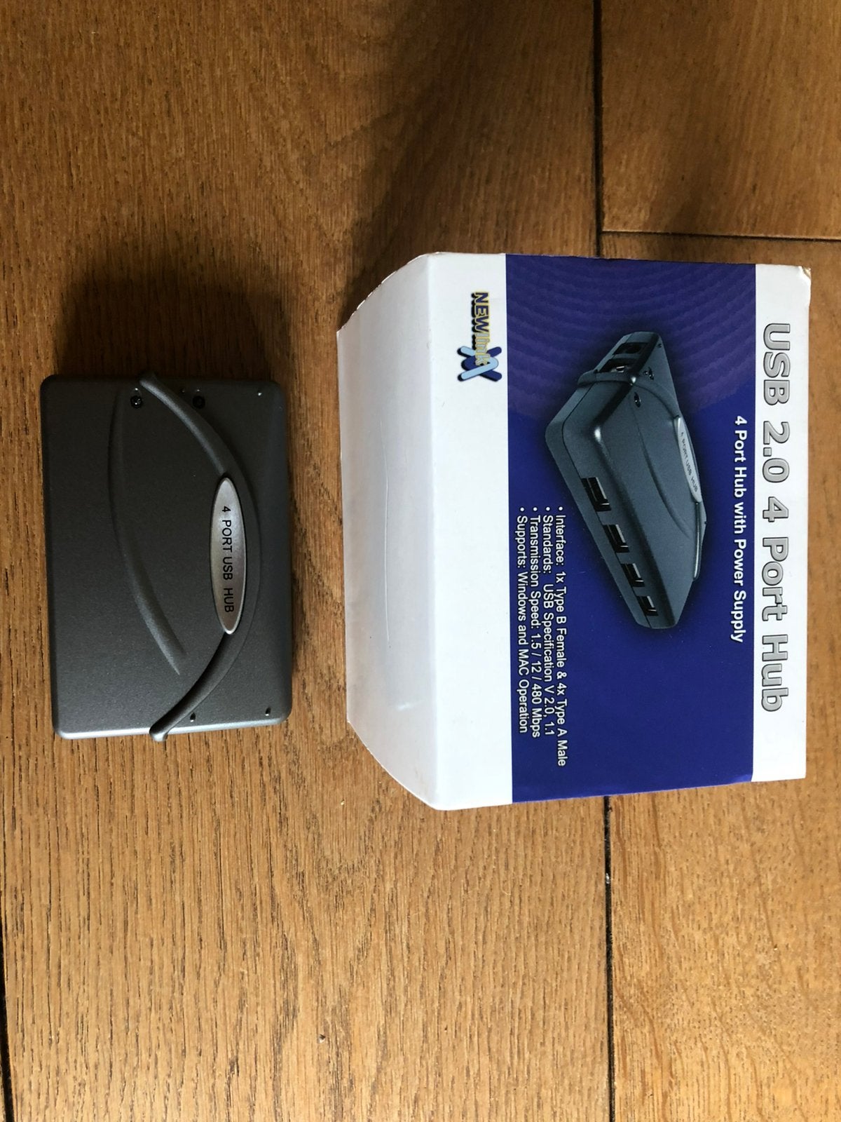 4 USB hub met kabel, Informatique & Logiciels, Stations d'accueil, Enlèvement, Utilisé, Hub USB