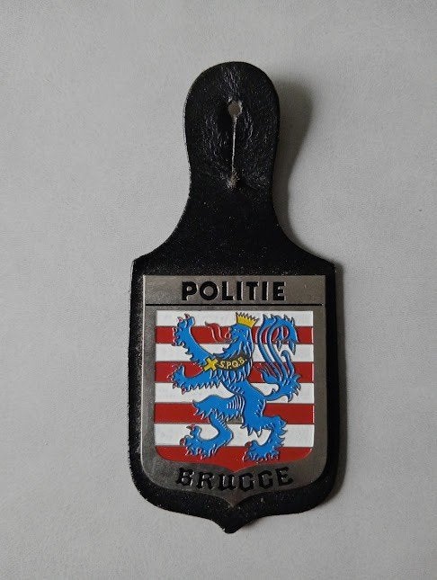 Oude Borstzakhanger  van de gemeentelijke politie, Verzamelen, Militaria | Algemeen, Ophalen of Verzenden, Rijkswacht, Embleem of Badge