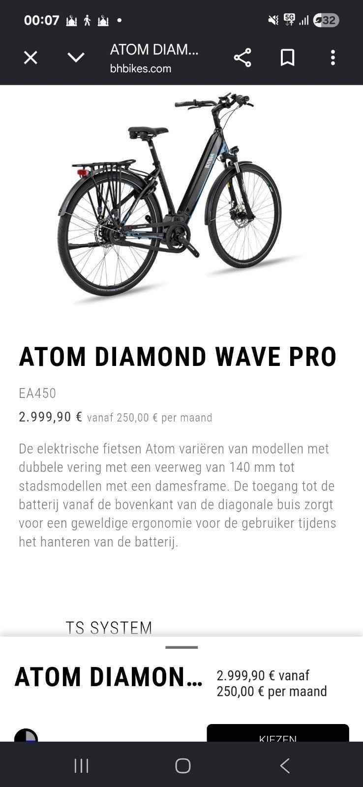 nette ebike voor heren te koop, Fietsen en Brommers, Ophalen