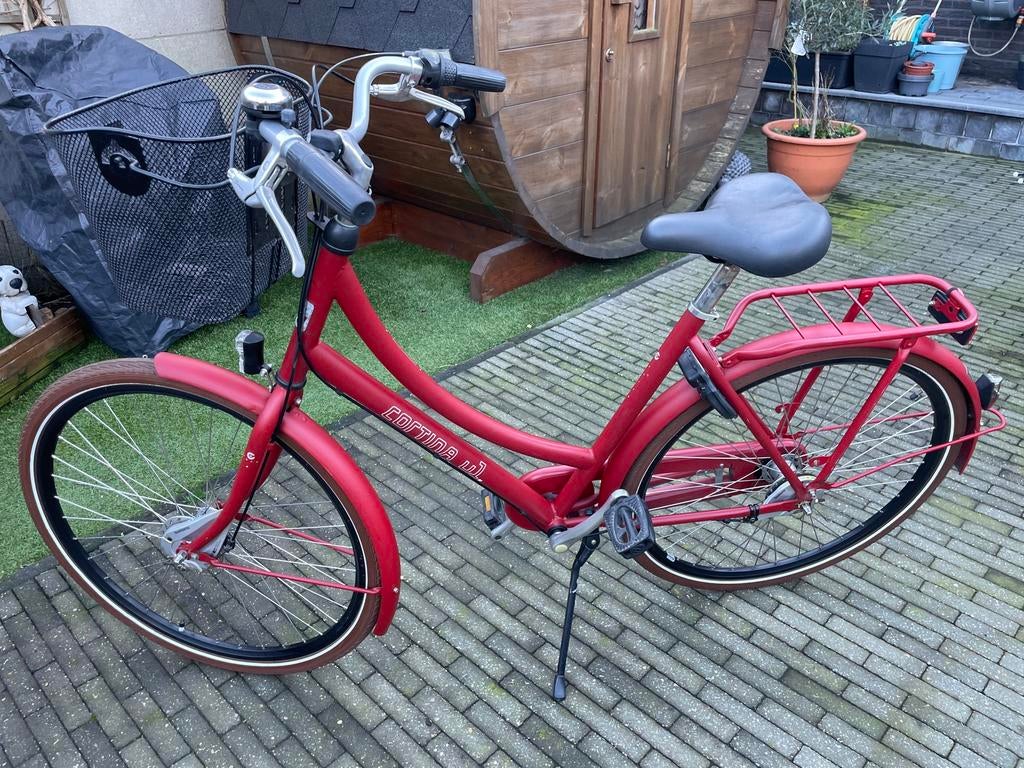Dames fiets cortina, Fietsen en Brommers, Gebruikt, Versnellingen, Trommelrem, Ophalen