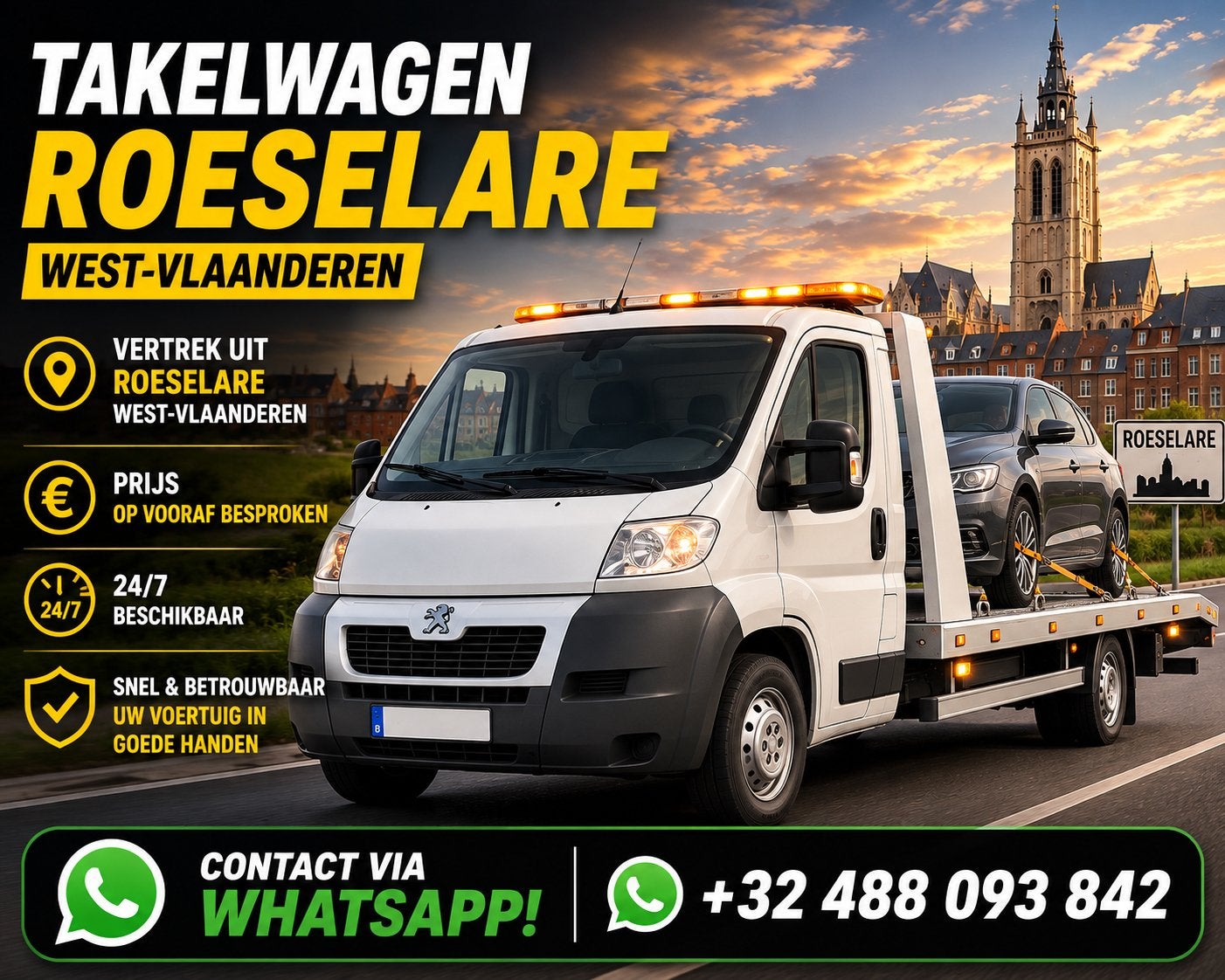 Takelwagen Dépannage, Enlèvement