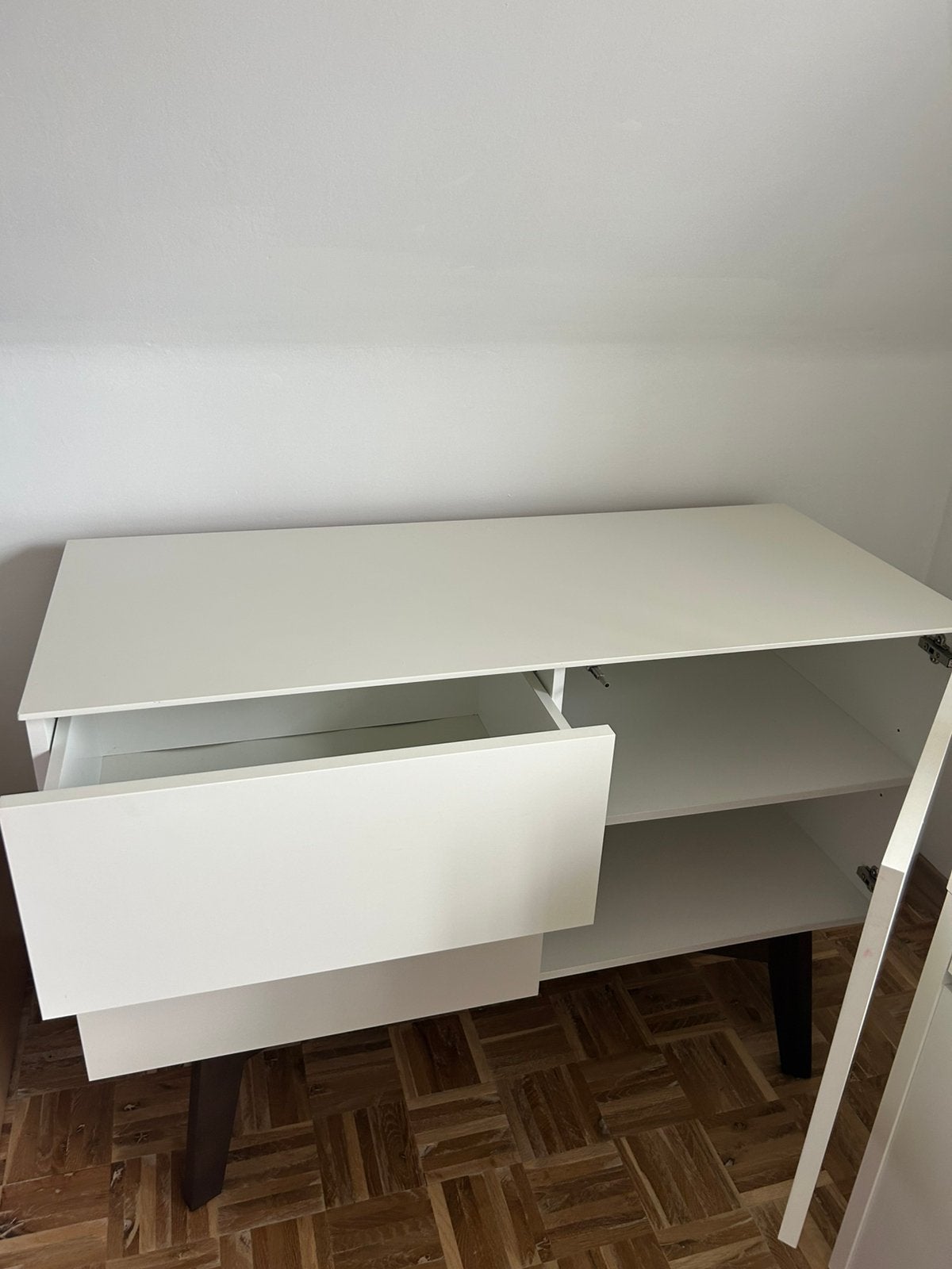 Kidsmill Sixties Commode Wit Mat / Walnoot, Huis en Inrichting, Ophalen, Zo goed als nieuw