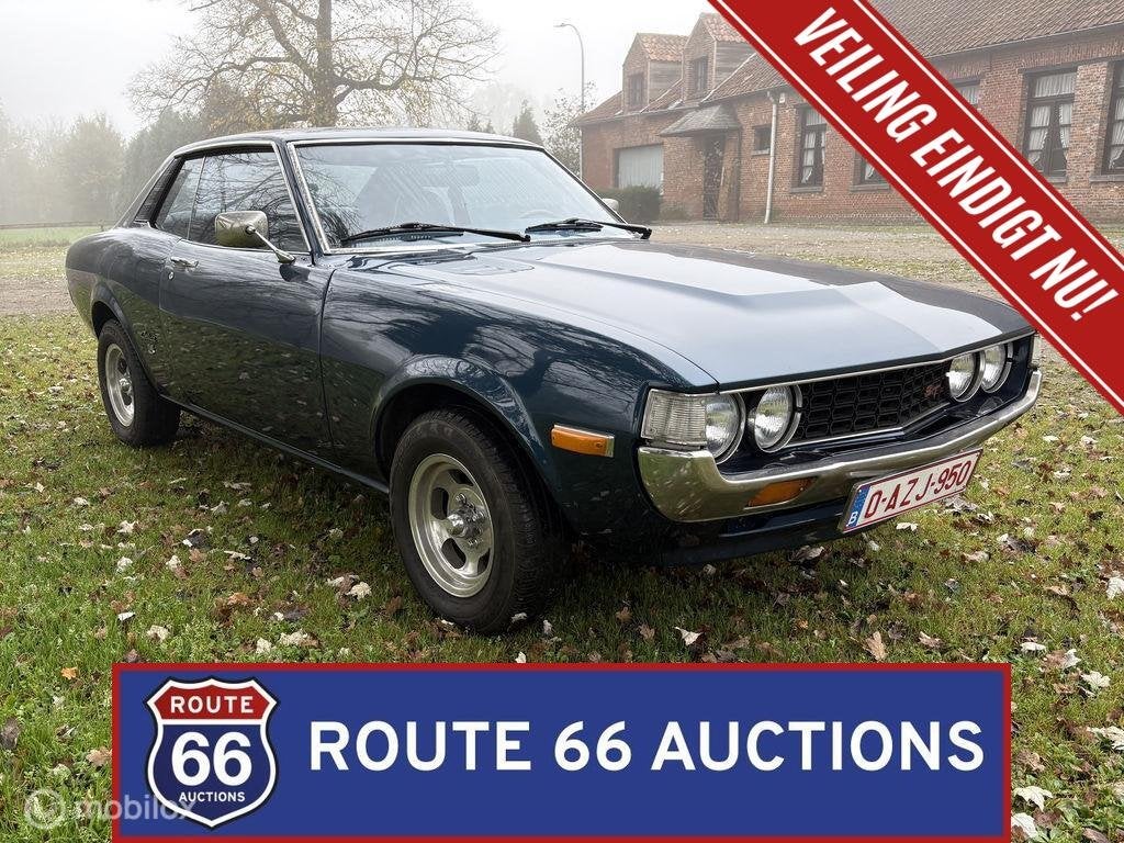 Toyota Celica | 1977 | Route 66 Auctions, Auto's, Zwart, Bedrijf, Handgeschakeld, Overige carrosserie