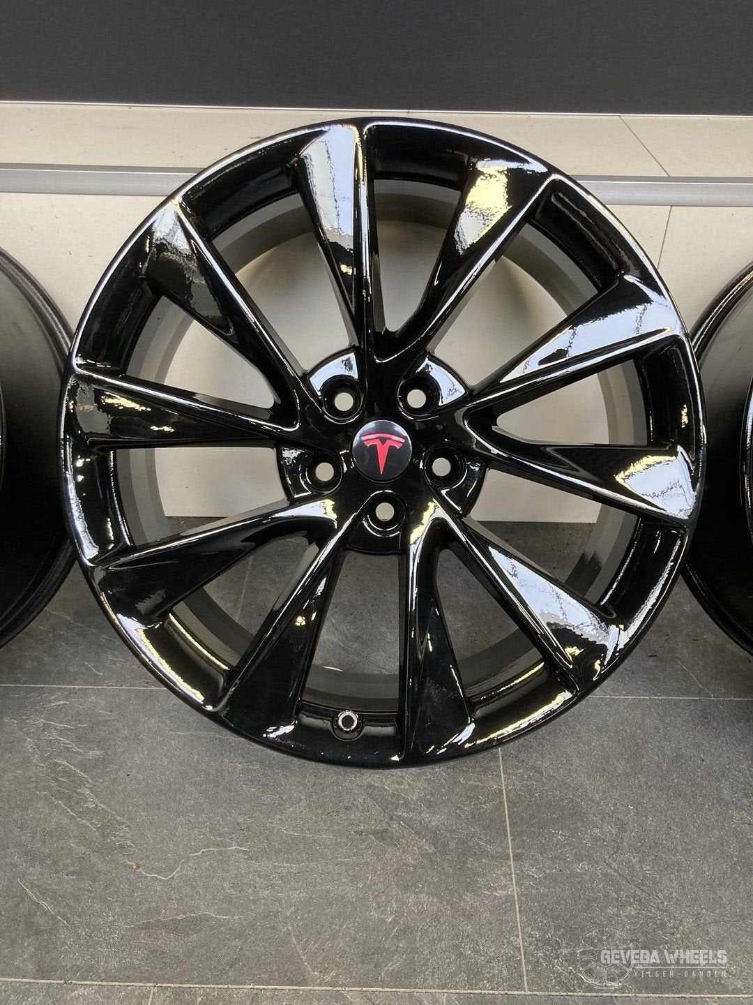 21'' originele Tesla Model S Twin Turbine velgen 5x120 breed, Autos : Pièces & Accessoires, Pneus & Jantes, Véhicule de tourisme
