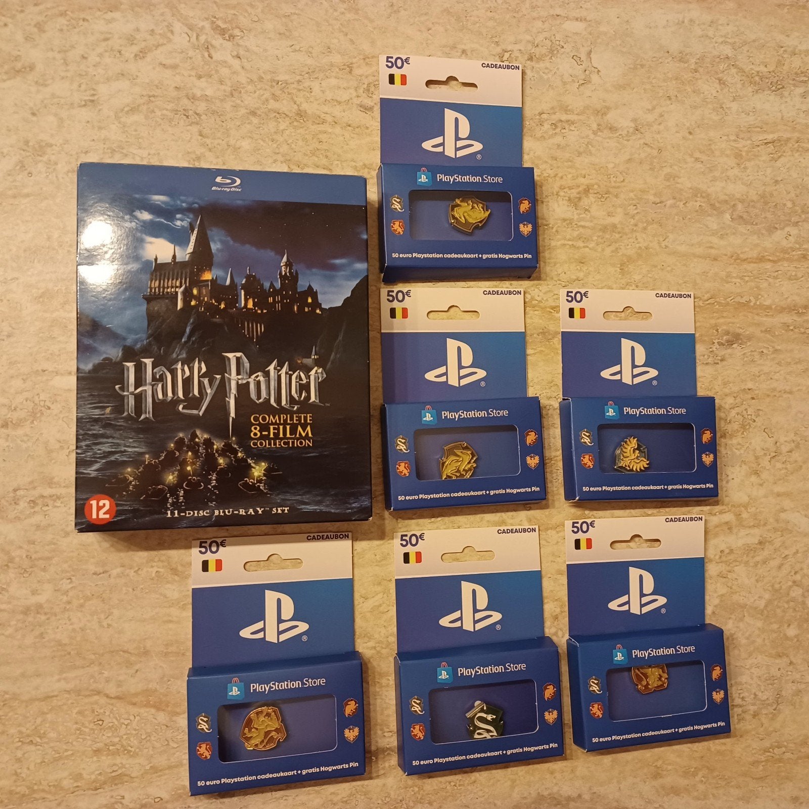 blu ray Harry Potter 8 film box + pins collector, Cd's en Dvd's, Ophalen of Verzenden