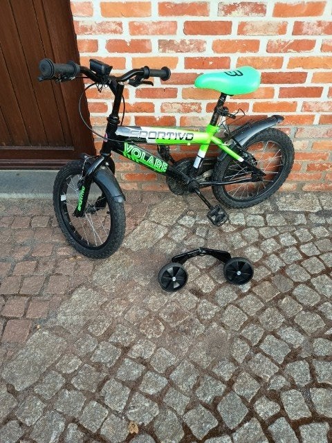 Kinderfiets 16 inch, Ophalen, Zijwieltjes, 16 tot 20 inch, Velgrem