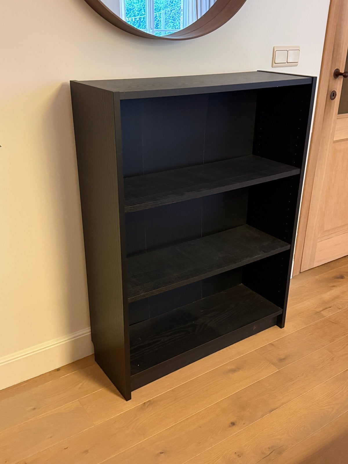 IKEA Billy boekenkast - zwart eikenhout, Ophalen, Zo goed als nieuw, Eikenhout