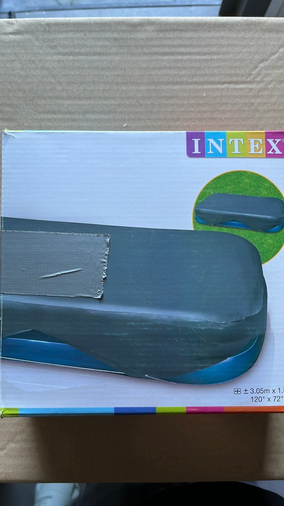 Intex zwembadzeil 3,05m x 1,83m, Tuin en Terras, Ophalen, Gebruikt, Afdekzeil