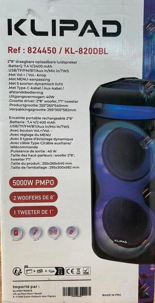 Klipad muziek box, Ophalen of Verzenden