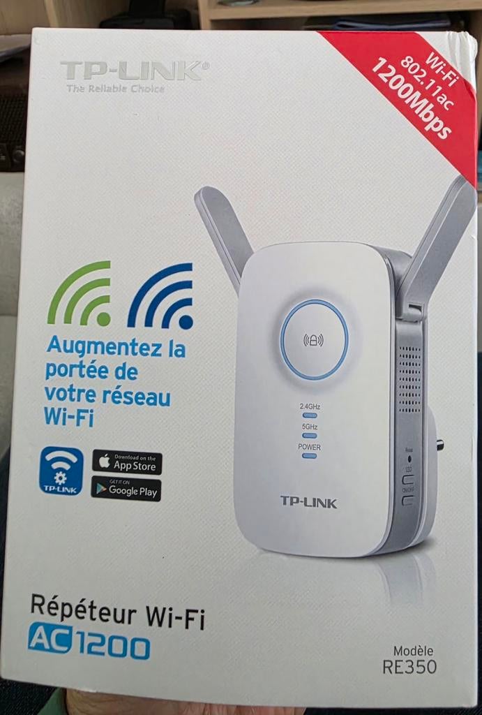 Répéteur Wi-Fi TP-Link AC1200, Computers en Software, Netwerk switches, Ophalen of Verzenden
