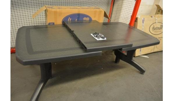 Tuintafel + 10 stoelen., Ophalen, Kunststof, Gebruikt, Eettafel