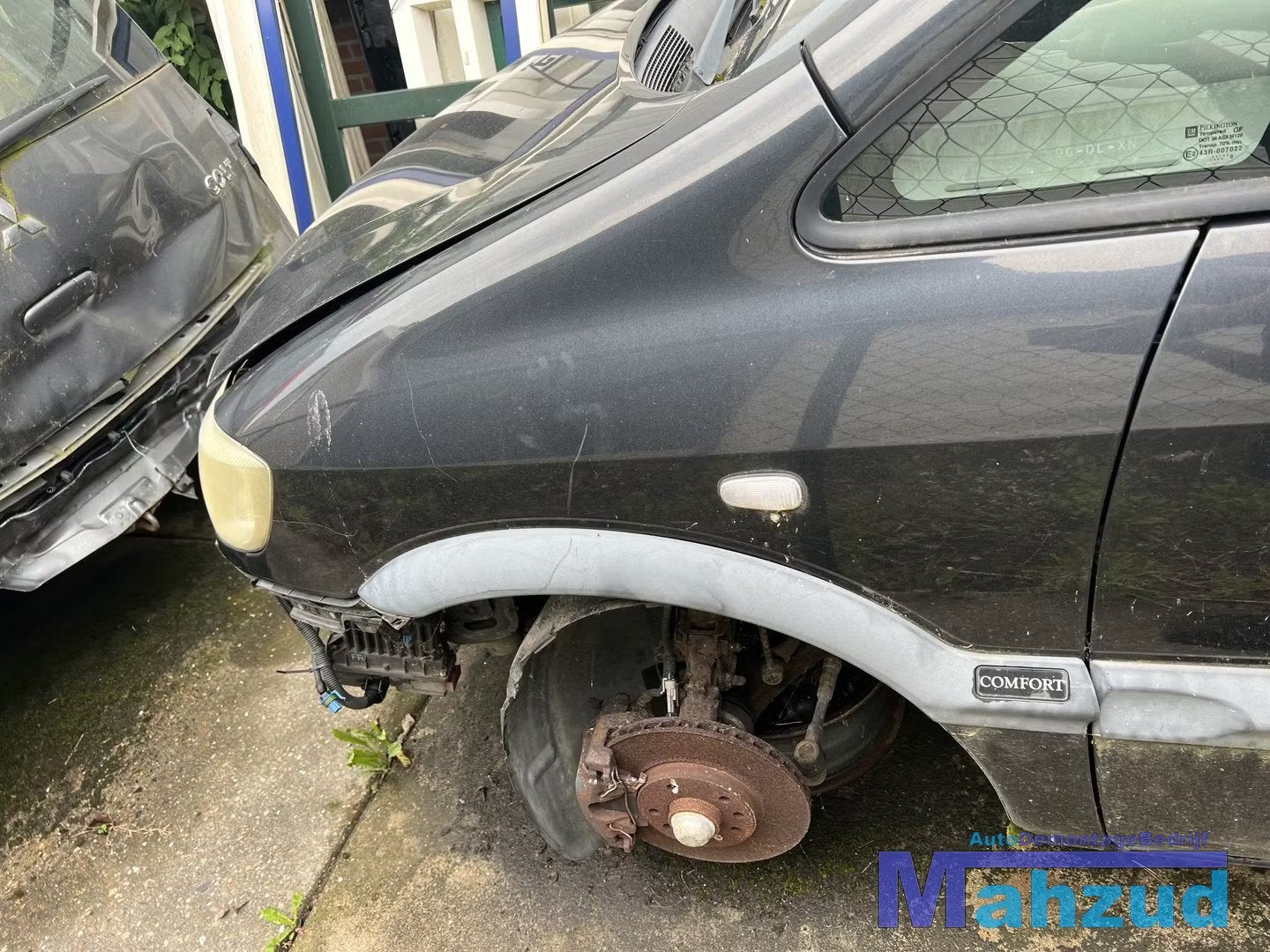 OPEL ZAFIRA A Zwart Z298 Links voorscherm scherm 1999-2005, Gebruikt, Opel Automobile GmbH, Kontakt@opel-infoservice.de, Voor