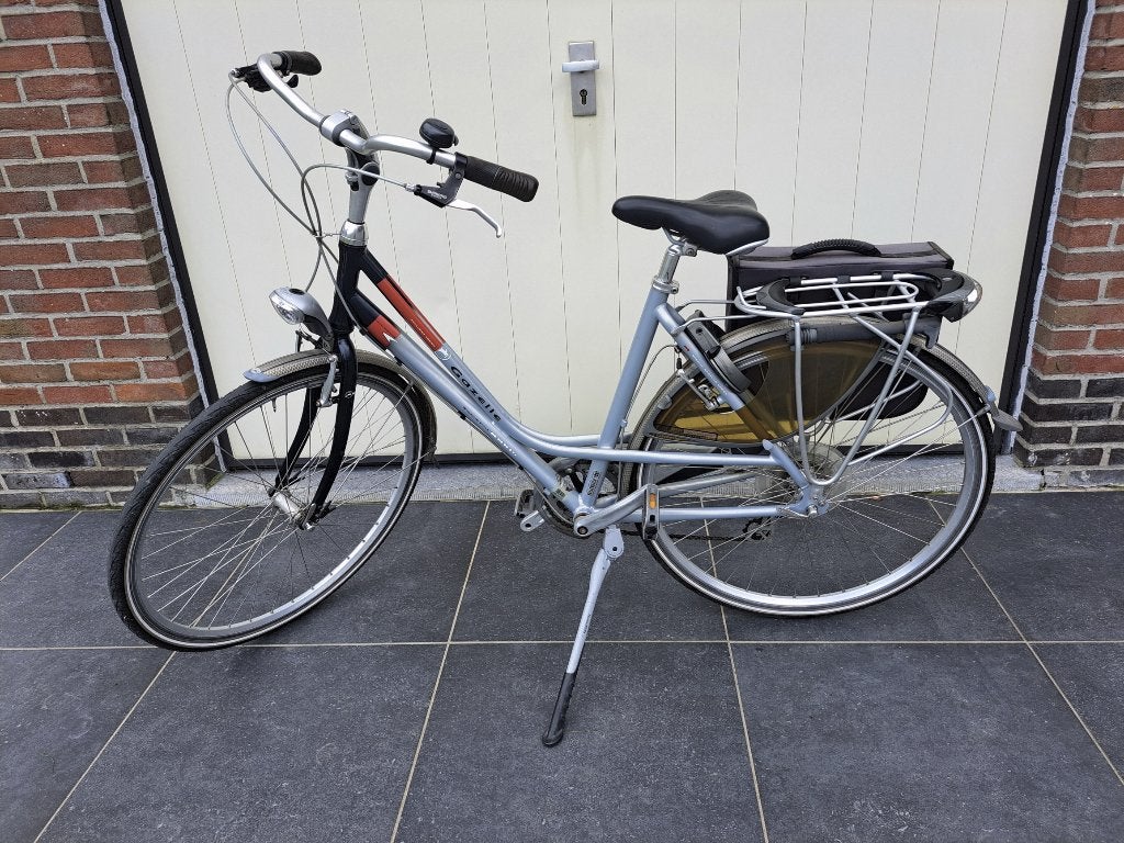 Damesfiets Gazelle, Fietsen en Brommers, Ophalen, Gebruikt, Velgrem, Versnellingen