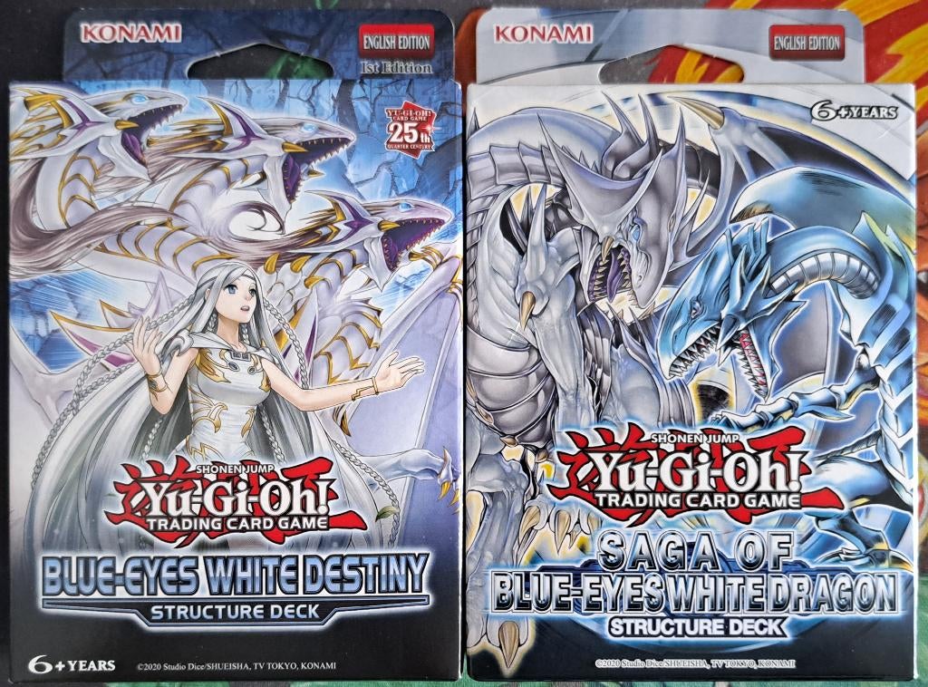 Yugioh Blue-Eyes White Dragon Decks, Hobby en Vrije tijd, Verzamelkaartspellen | Yu-gi-Oh!, Ophalen of Verzenden, Nieuw, Speeldeck