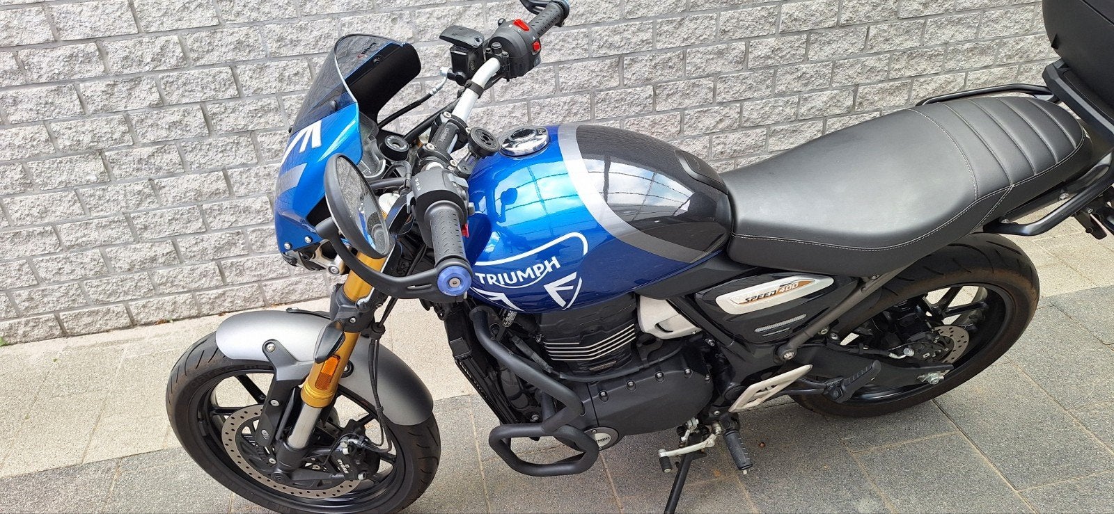 TRIUMPH SPEED 400 Caspian blue, Motoren, Accessoires | Koffers en Tassen, Ophalen
