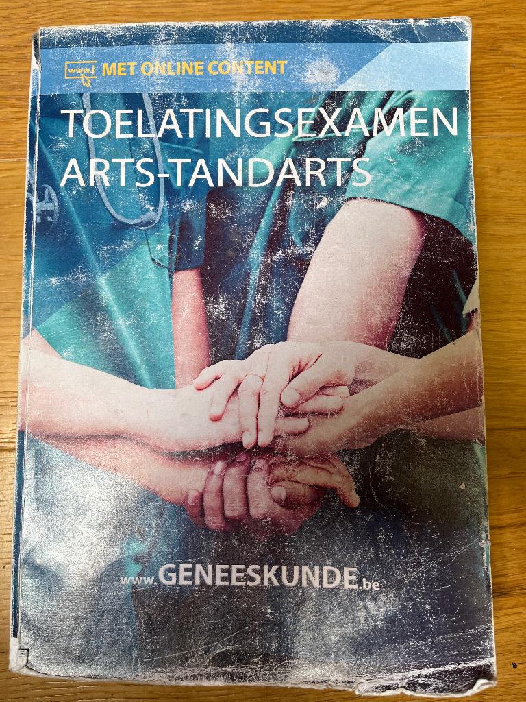 Toelatingsexamen arts - tandarts, Boeken, Ophalen of Verzenden, Gelezen, Hoger Onderwijs, Frederic van der Crruyssen