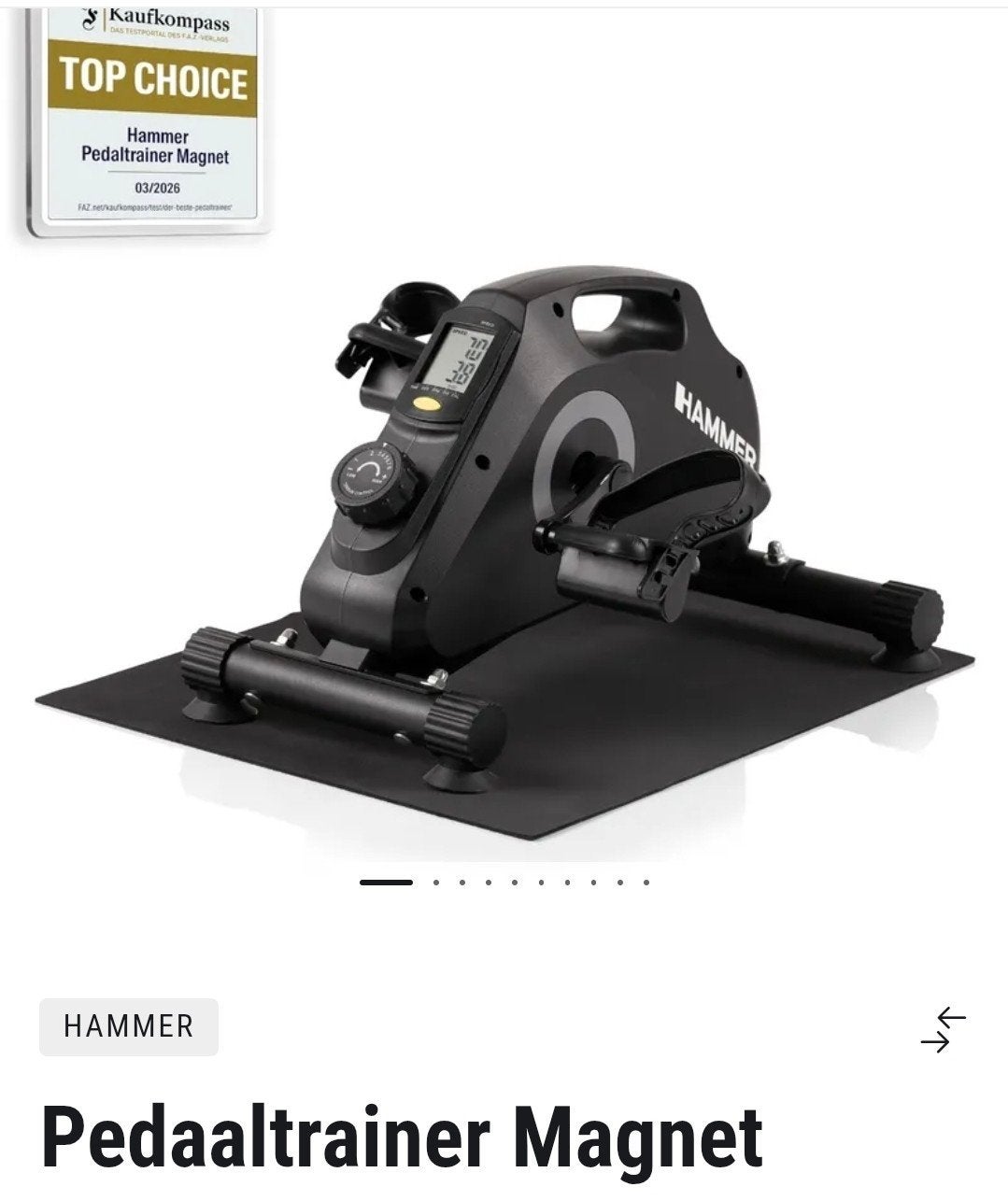 Hammer pedaaltrainer magnet, Ophalen, Zo goed als nieuw