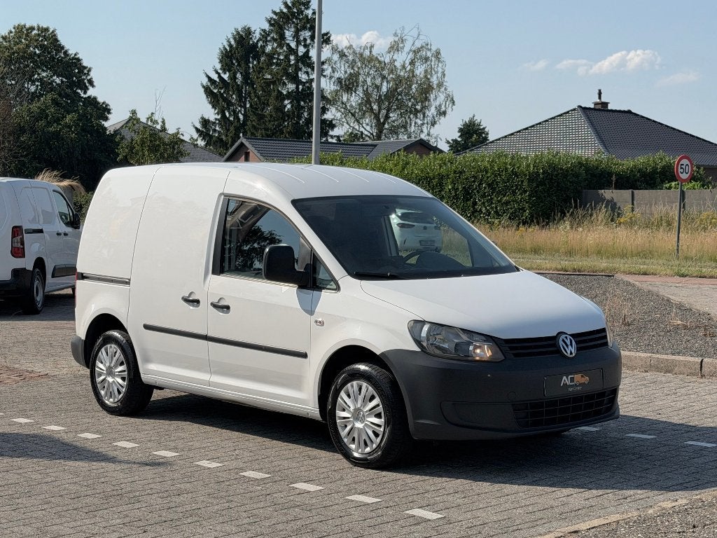 ✅VW CADDY 1.6TDI Airco/GARANTIE/Cruise/Trekhaak/2011/EURO 5, Voorwielaandrijving, Stof, 4 cilinders, Volkswagen