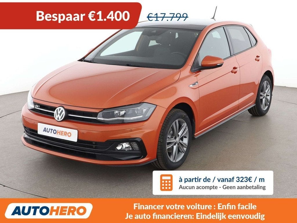 Volkswagen Polo 1.0 TSI Highline (bj 2020, automaat), Stof, Gebruikt, Euro 6, Overige kleuren