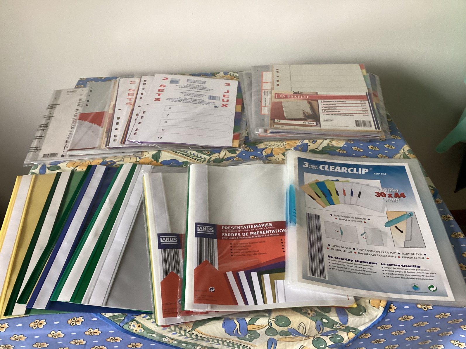 Schoolgerief te koop per lot - kaftjes ed, Diversen, Schoolbenodigdheden, Ophalen, Zo goed als nieuw