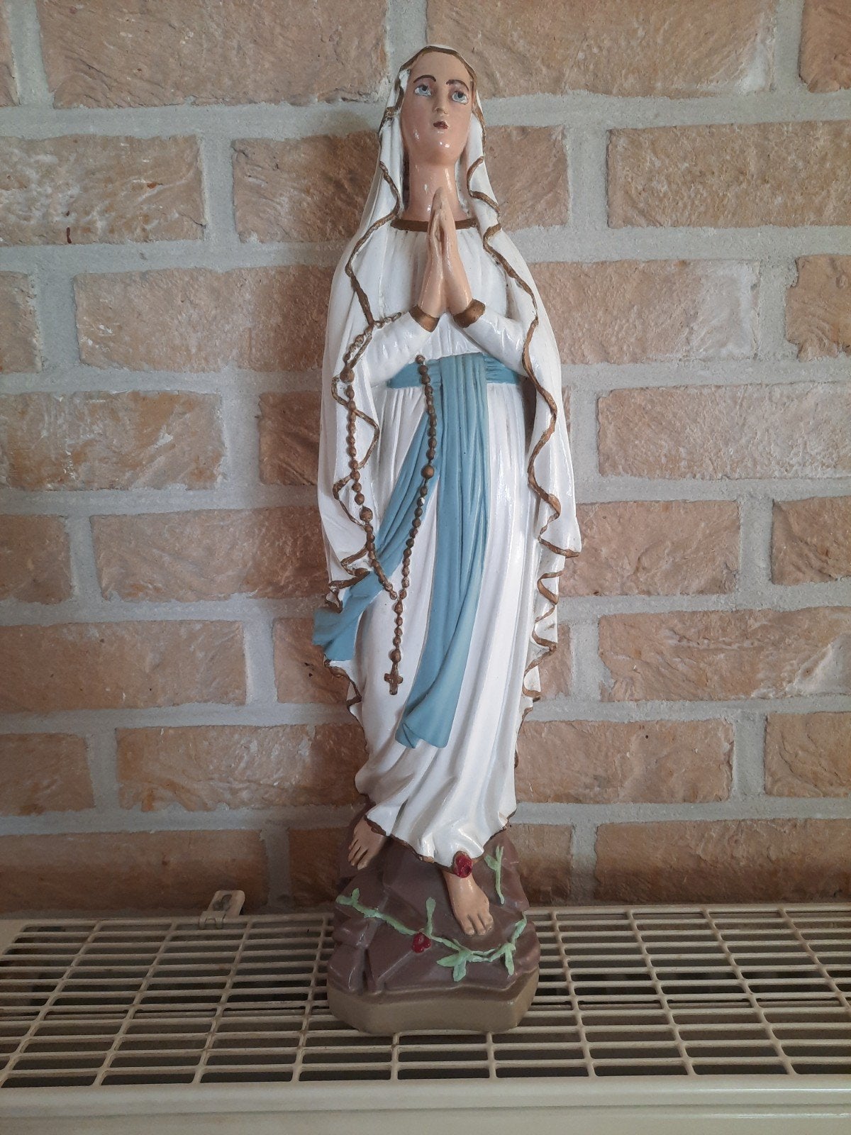 Groot religieus beeld Maria, Ophalen