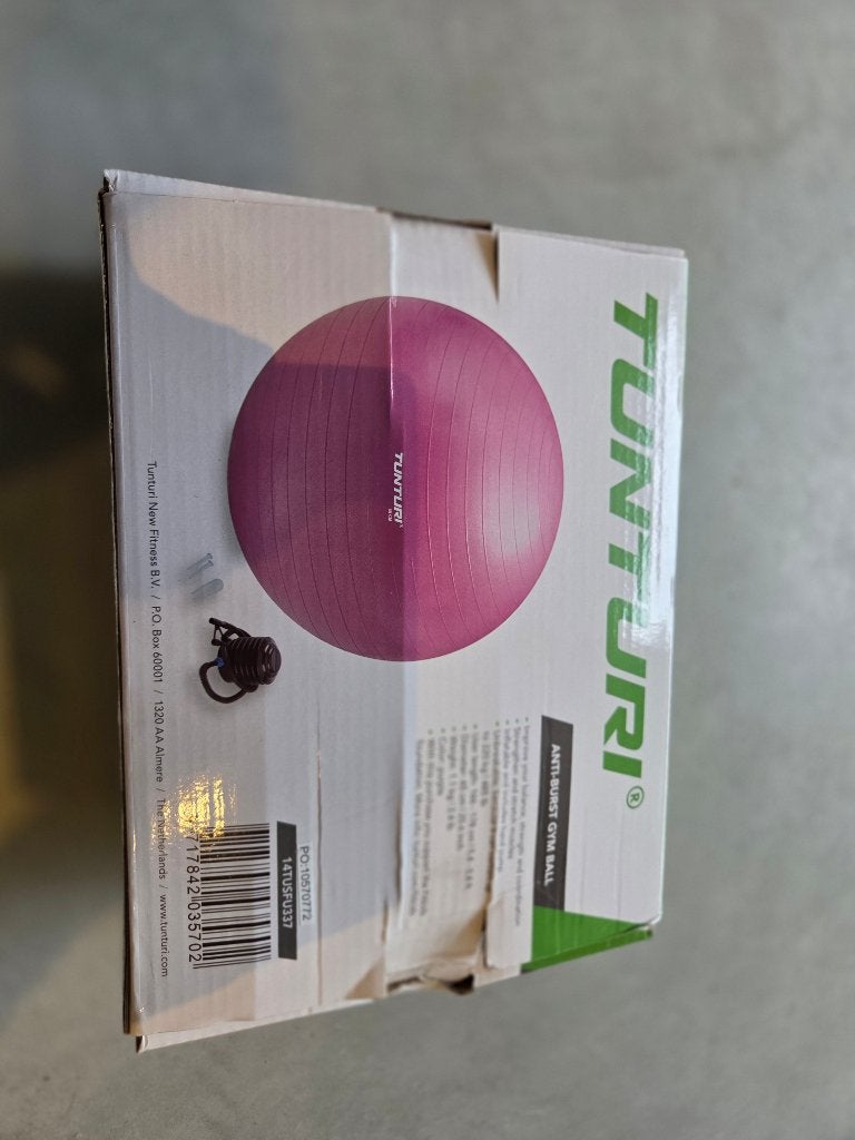 tunturi anti-burst gymball, Sports & Fitness, Équipement de fitness, Enlèvement ou Envoi, Comme neuf, Balle de fitness