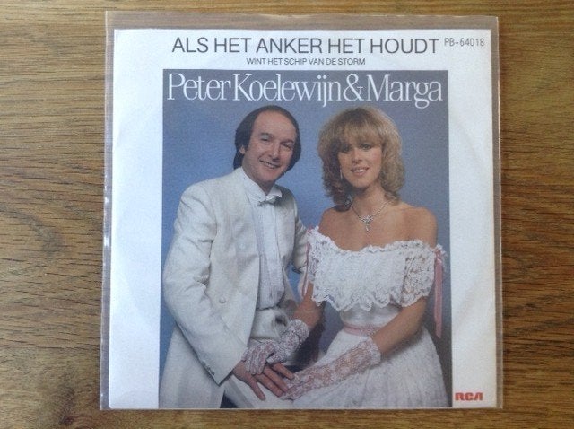 single peter koelewijn & marga, Cd's en Dvd's, 7 inch, Ophalen of Verzenden, Beschermende buitenhoes, Nederlandstalig