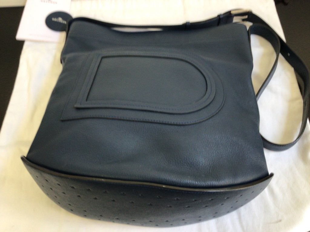 Delvaux pin GM, Enlèvement, Comme neuf, Bleu, Autres types