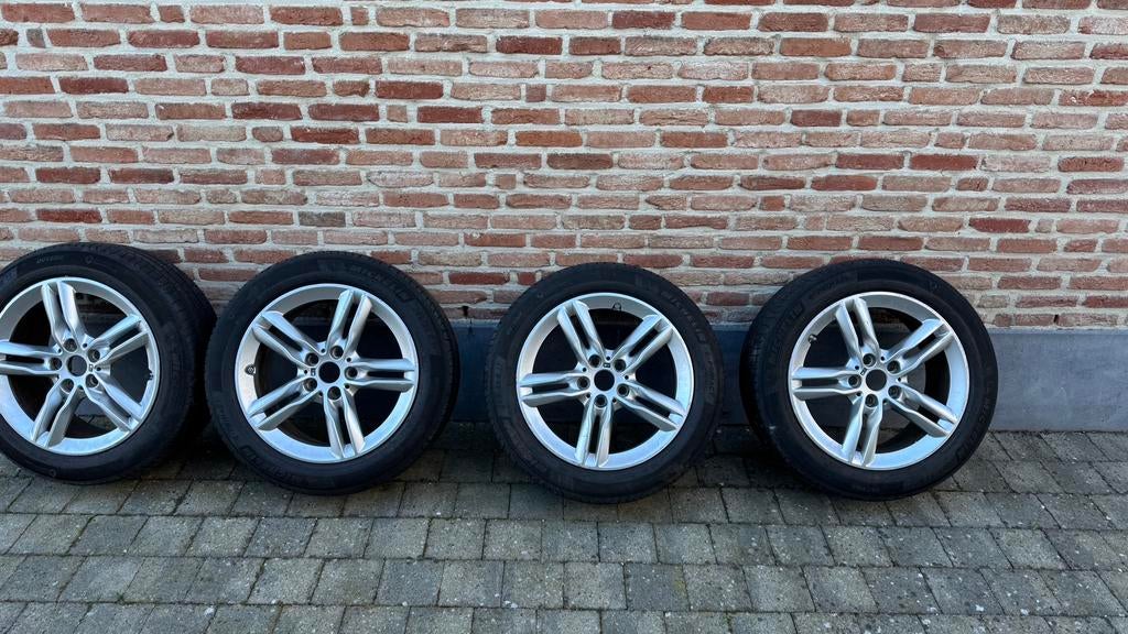 BMW velgen 17” M pakket + Michelin banden 205/55 R17, Auto-onderdelen, Banden en Velgen, Ophalen, Banden en Velgen, 17 inch, 205 mm