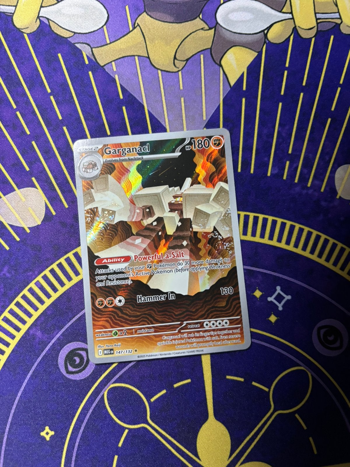 Pokemon Garganacl Mega Evolutions, Ophalen of Verzenden, Nieuw, Losse kaart, Foil