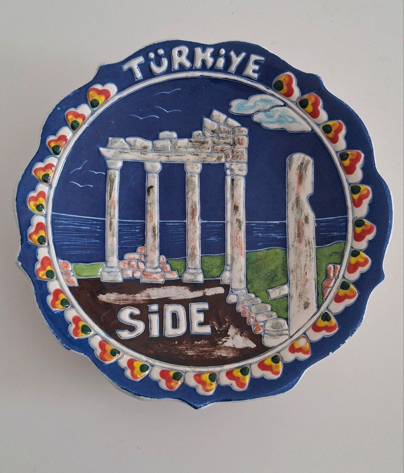 Turkije Çini İznik Wandbord~ Sierbord, Enlèvement