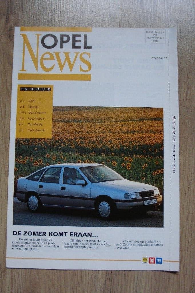 Opel News, Livres, Autos | Brochures & Magazines, Opel, Enlèvement ou Envoi, GM, Utilisé