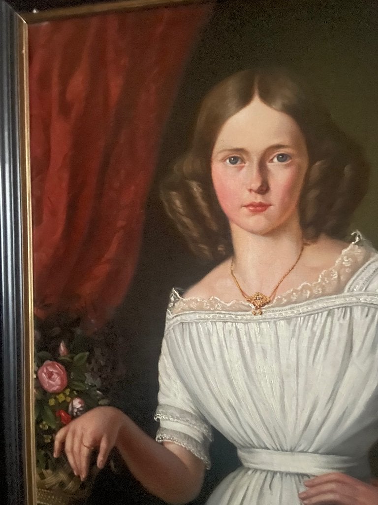 Huile sur toile tableau portrait, Antiquités & Art, Art | Peinture | Classique, Peint à la main, Portrait ou Personnes, Enlèvement ou Envoi