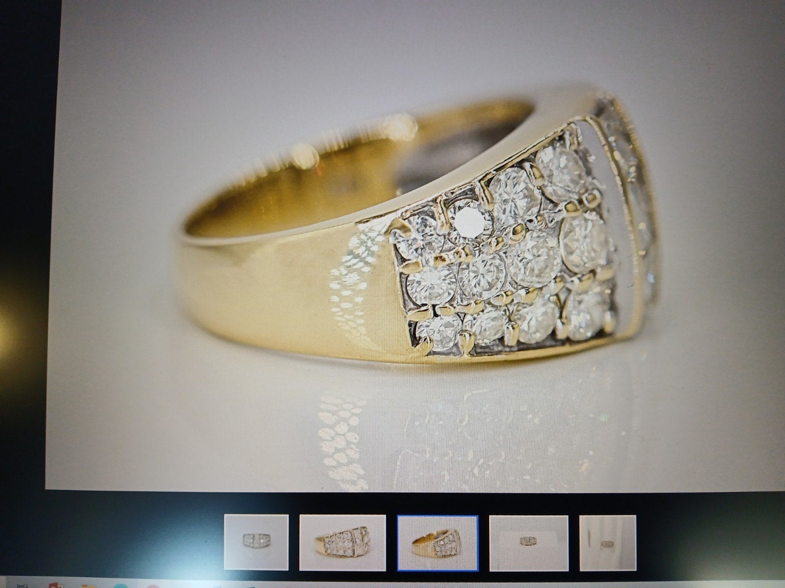 18kt gouden ring met diamanten, Ophalen of Verzenden