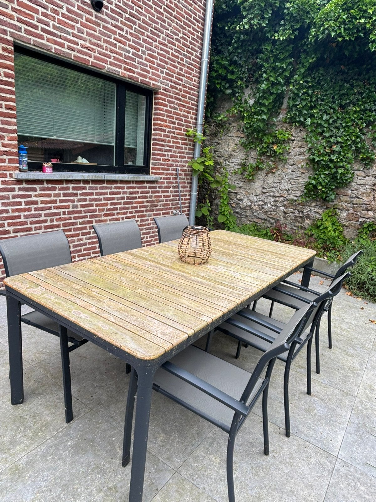 Table exterieur, Jardin & Terrasse, Ensembles de jardin, Table à dinner, Utilisé, Bois, Sets de jardin