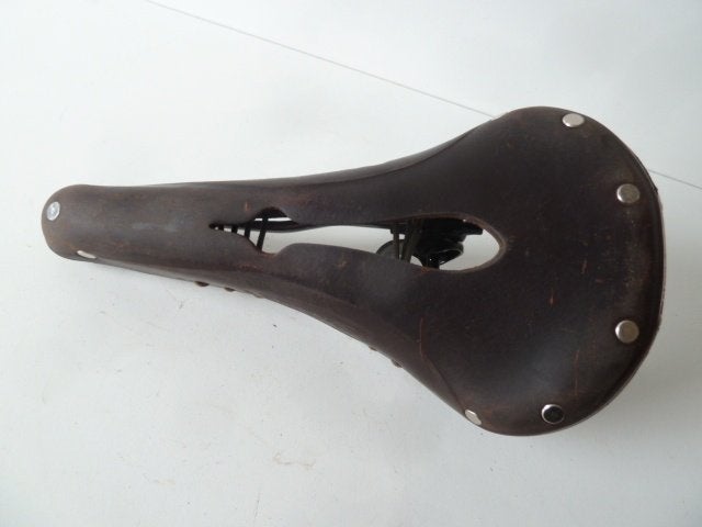 vélo ancien vintage selle  BROOKS  en cuir oldtimer ancètre, Enlèvement ou Envoi, Utilisé, Brooks
