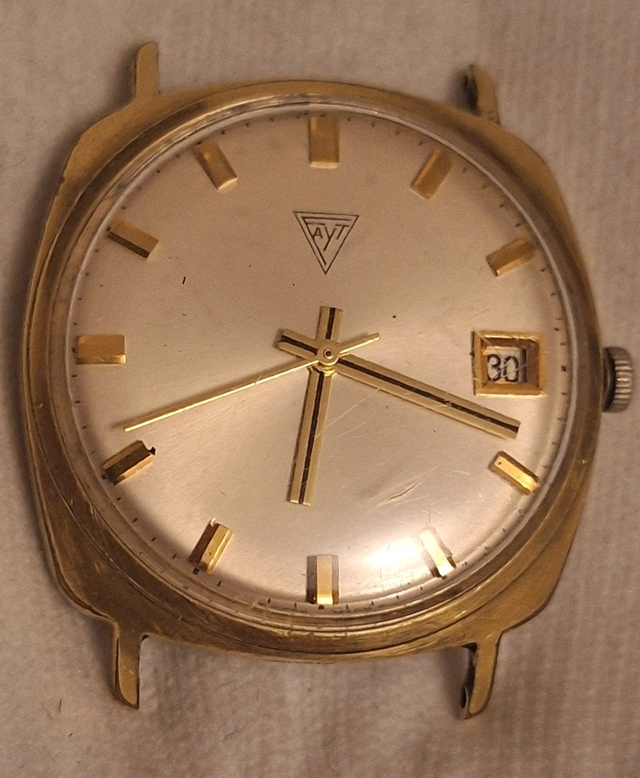 • Montre automatique FAYT rare (étui à coussin vintage)
•, Enlèvement ou Envoi, Argent
