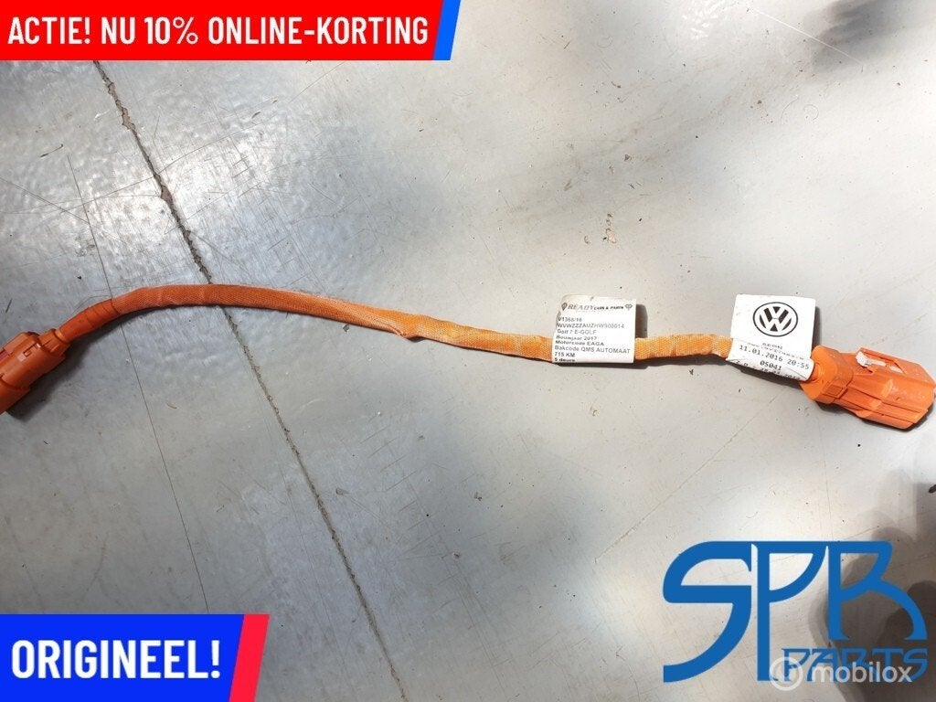 HOOGVOLTKABEL VOOR LADER KABEL Oplaadkabel E-Golf 5QE971483B, Gebruikt, Volkswagen, Ophalen of Verzenden, Volkswagen