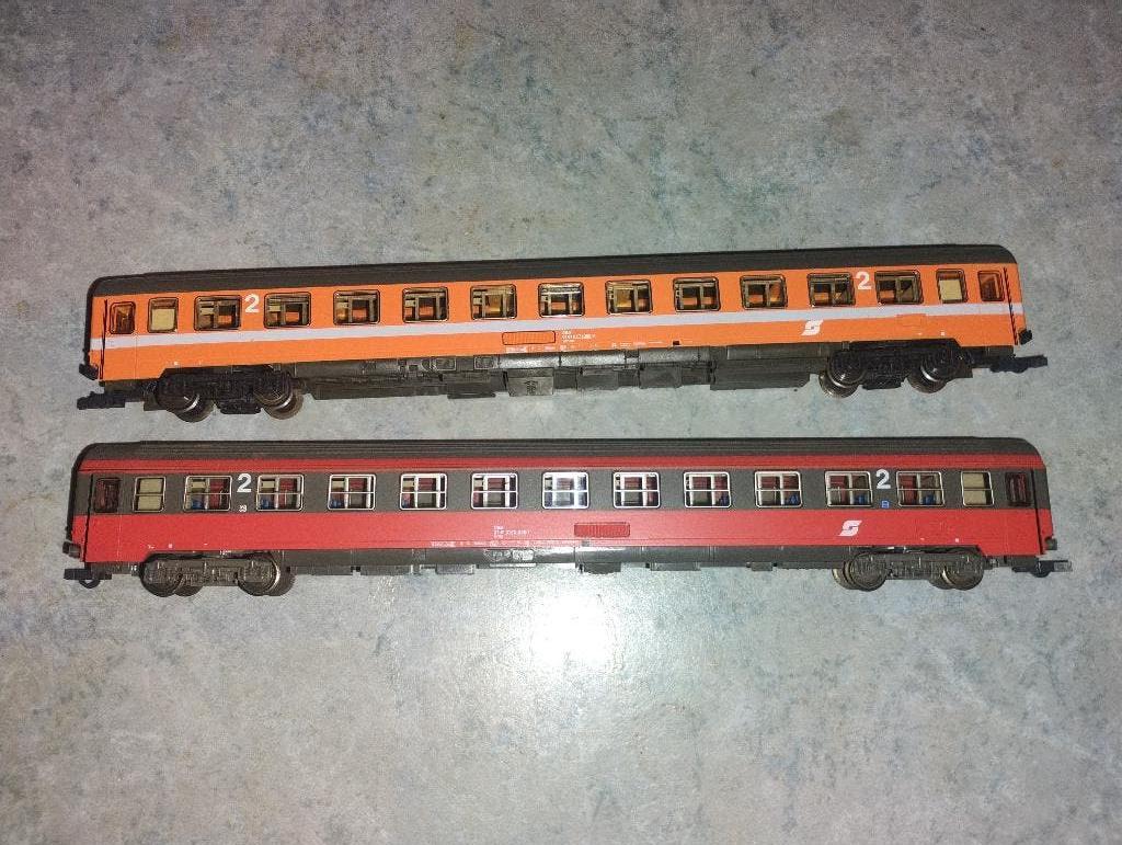 2 Voitures Roco H0 303mm 1/87 OBB OeBB EC/IC, Hobby & Loisirs créatifs, Trains miniatures | HO, Utilisé, Wagon, Roco, Envoi