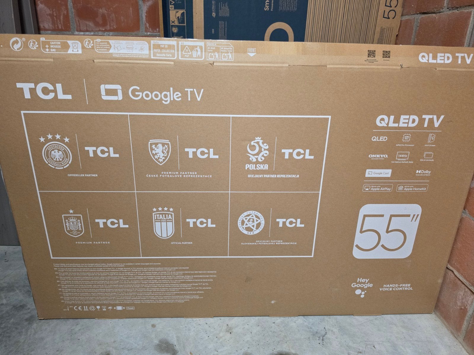 TCL Google TV QLED 55 inch, TV, Hi-fi & Vidéo, Enlèvement, Neuf, QLED, Autres marques
