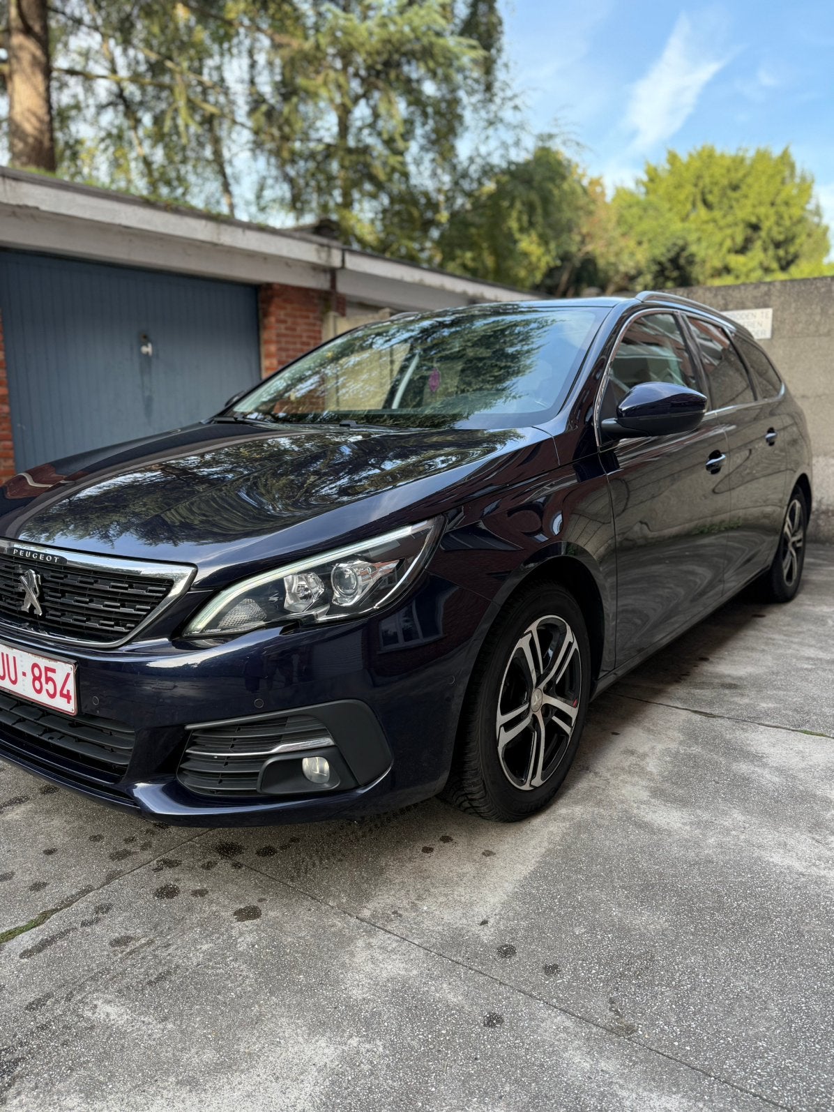 Peugeot 308 SW Allure | 2018 | 110 pk | FULL OPTION, Auto's, Voorwielaandrijving, Euro 6, Blauw, Leder en Stof