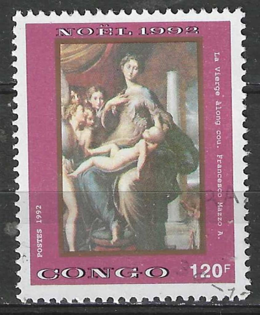 Congo Brazzaville 1992 - Yvert 962H - Schilderijen (ST), Verzenden, Gestempeld