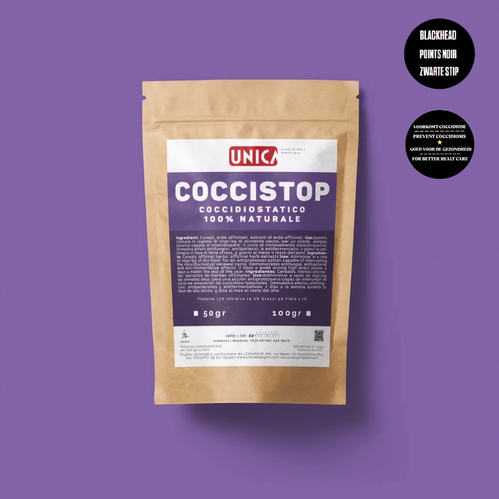 Coccis-Top 100 Gram - Anti-Coccidiose - Unica, Ophalen, Nieuw